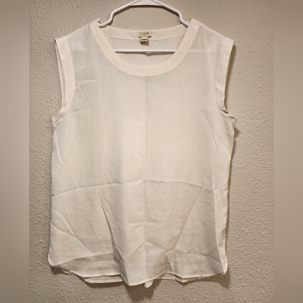 LOFT White Sleeveless Tank Top
